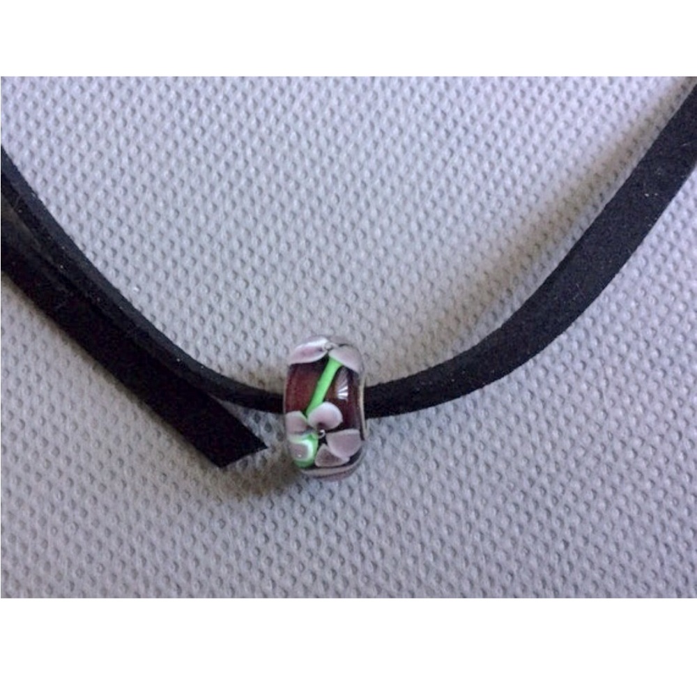 Artisan Glass Bead Choker Necklace NWOT